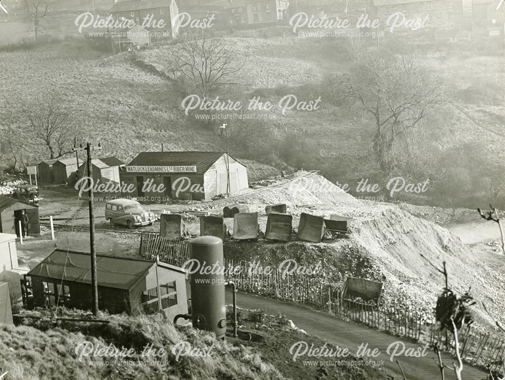 Riber Mine, Starkholmes, Derbyshire, 1953