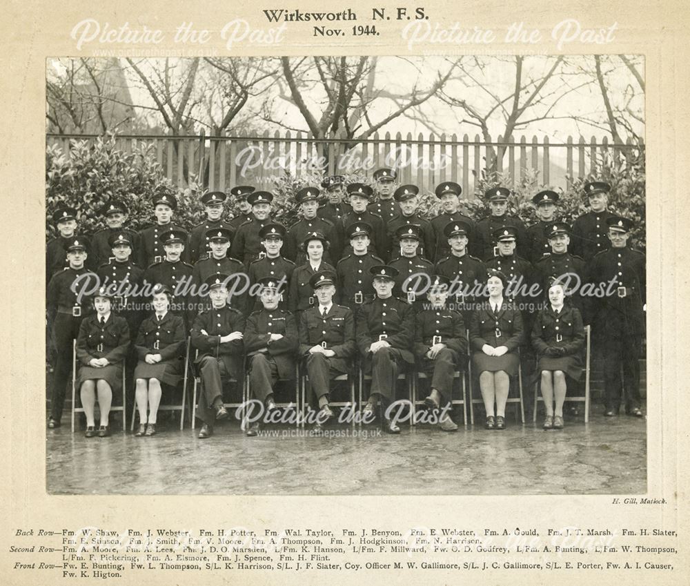 National Fire Service, Wirksworth, 1944