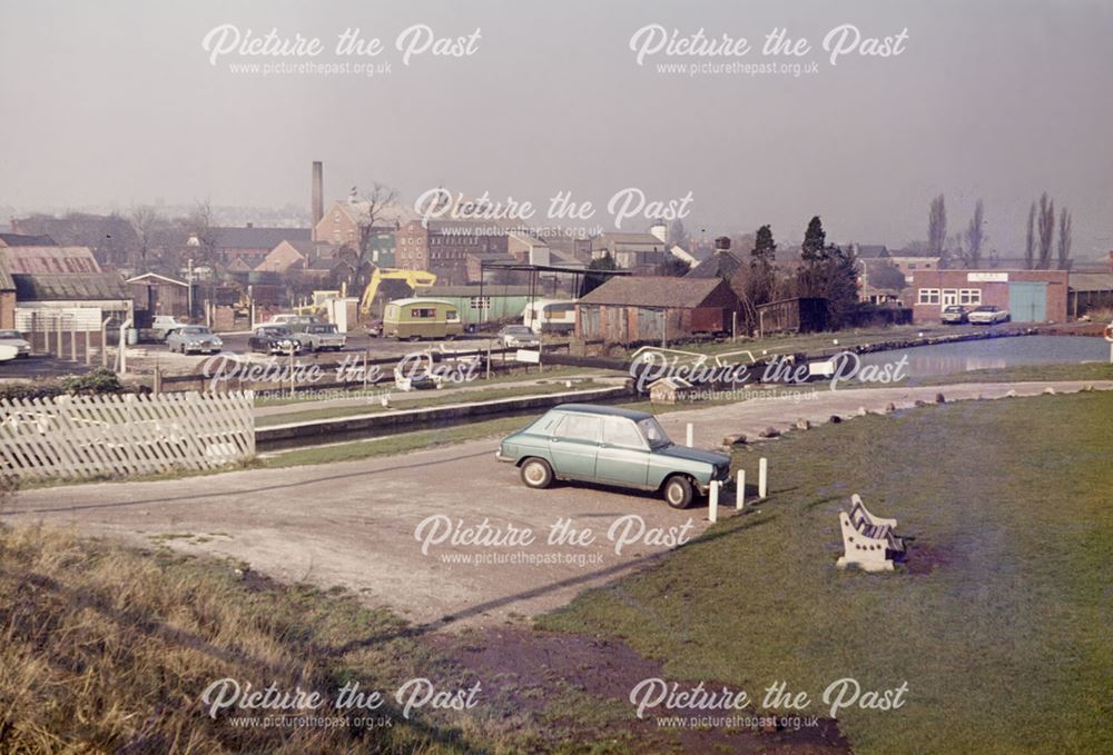 Canal Basin, off Derby Road, Langley Mill, 1985