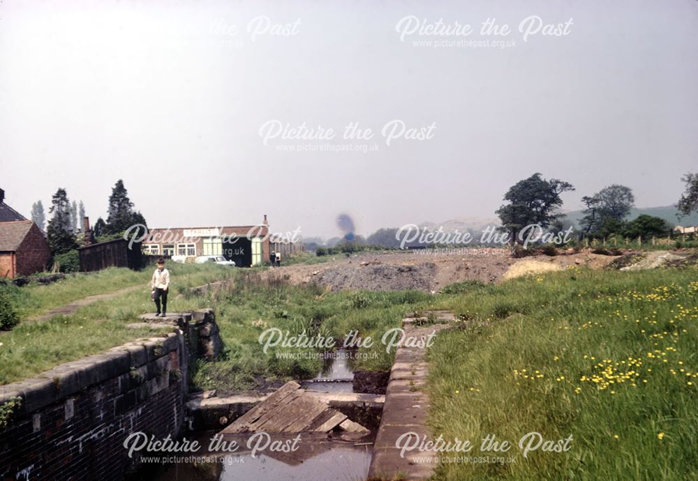 Canal Basin, off Derby Road, Langley Mill, 1985