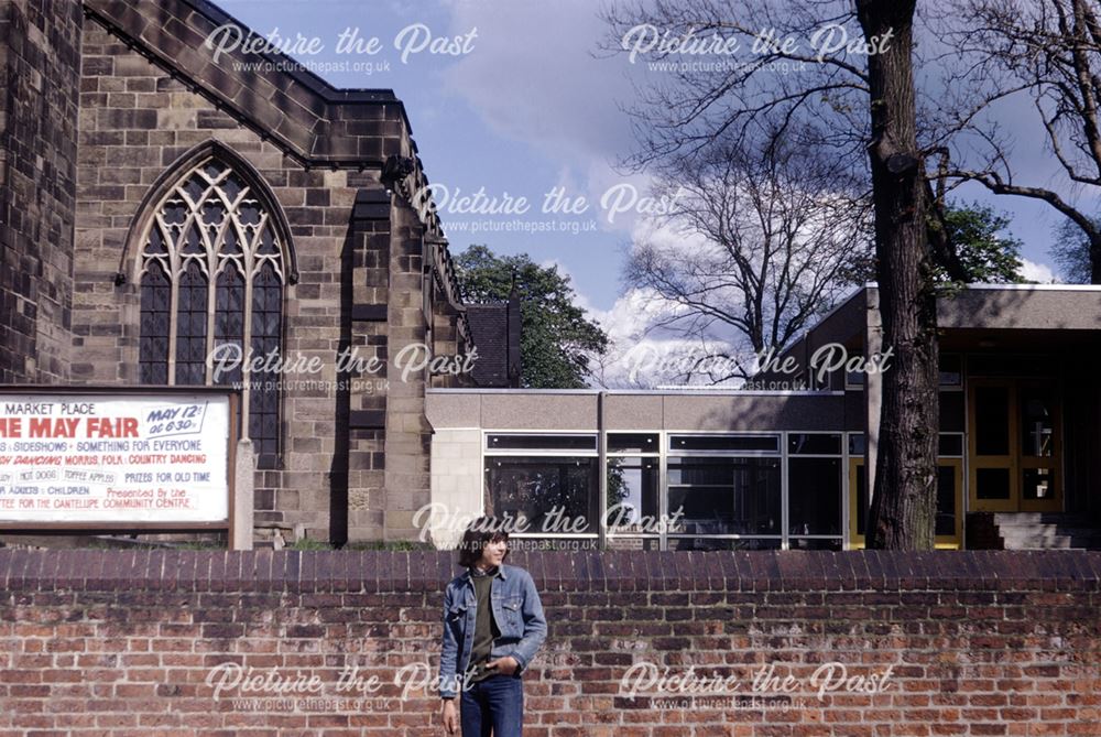 St Mary's Church, Market Place, Ilkeston, c 1970s