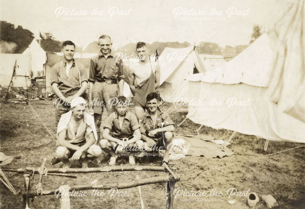 Chinley Scouts on Jamboree Camp, Vogelengzang, Holland, 1937