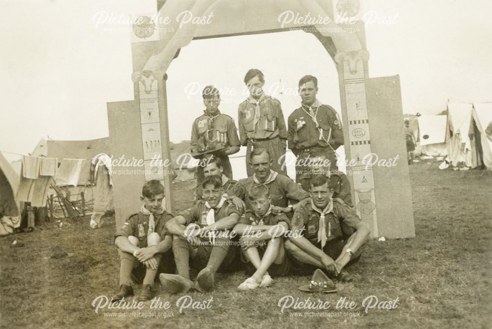 Chinley Scouts on Jamboree Camp, Vogelengzang, Holland, 1937