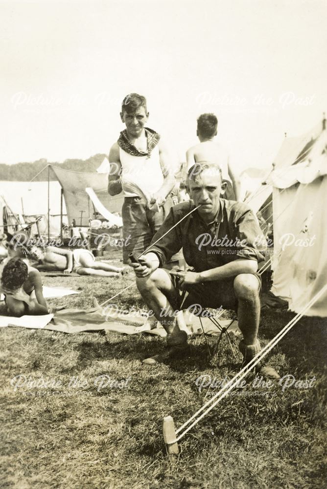 Charlie Cresswell, Scout Master at the Jamboree, Vogelengzang, Holland, 1937