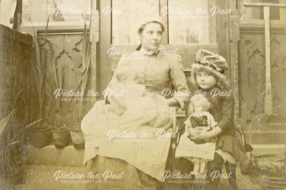 Doris Taylor and her Nursemaid, Sheffield, 1880s-1890s