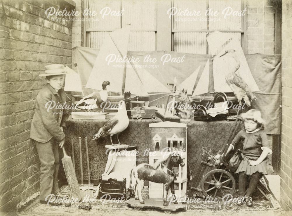 Wilmot and Doris Taylor and their Toys, Sheffield, 1880s-1890s