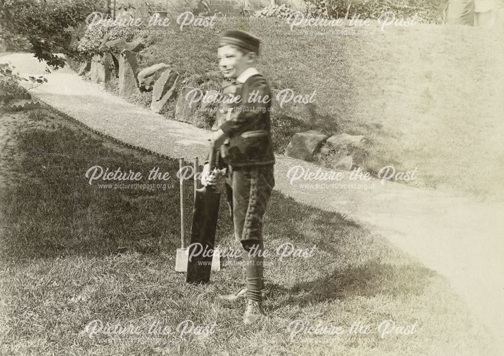 Cricket in the Garden at the Taylors, Sheffield, 1880s-1890s