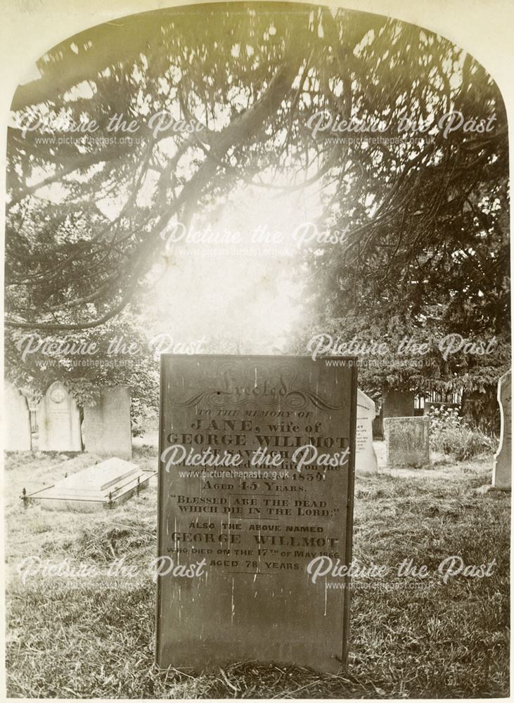 Willmot Family Tombstone, St Helen's Church, Darley Dale, c 1880s-1890s