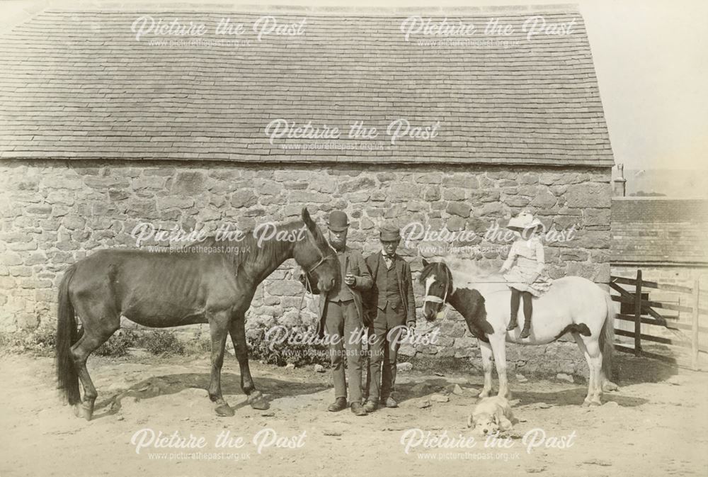 Child on Horse, Derbyshire, 1880s-1890s