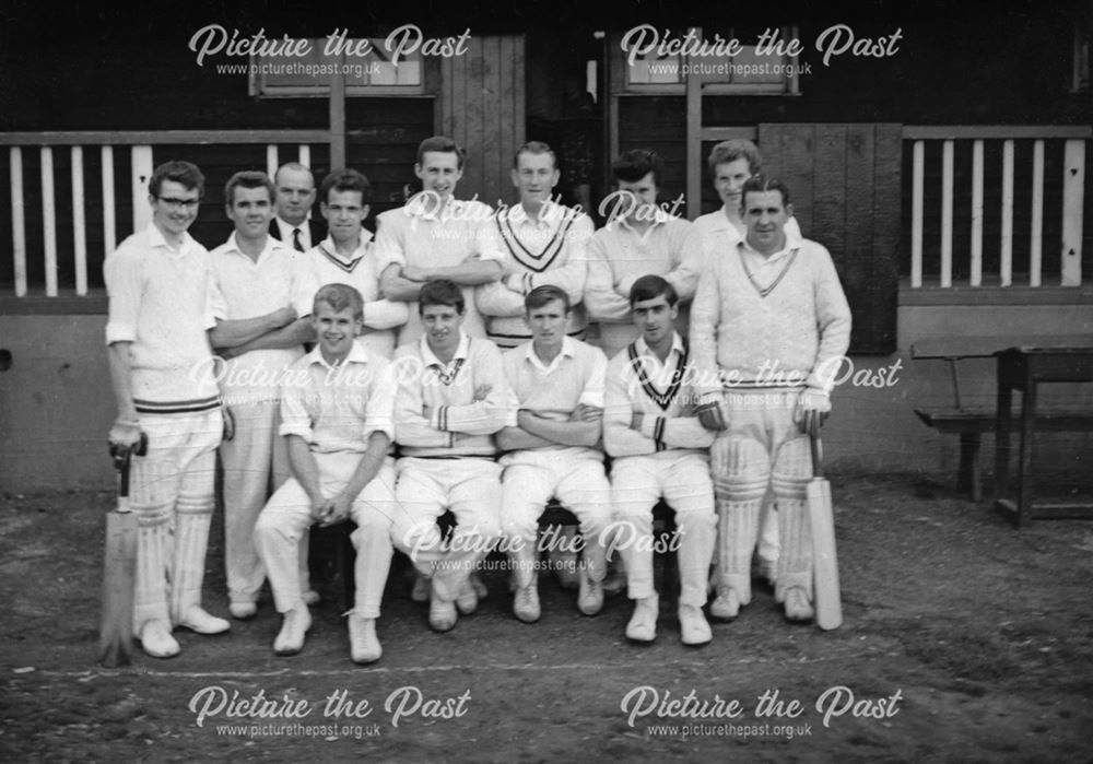 Holmewood Cricket Team, Williamthorpe Pit Lane, Holmewood, 1966