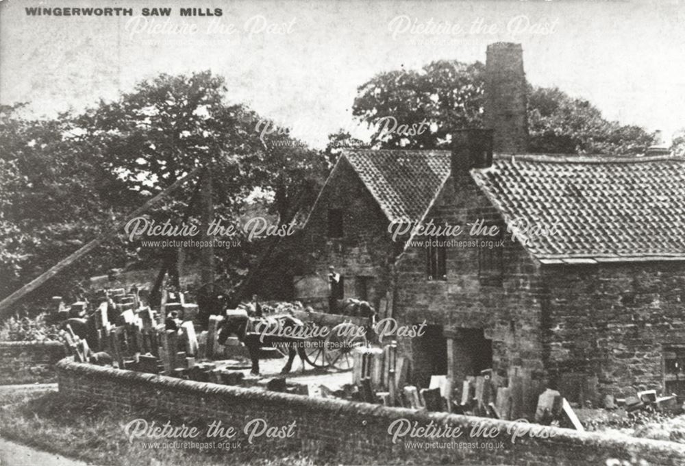 Stone Sawmill, Pearce Lane, Wingerworth, c 1900s