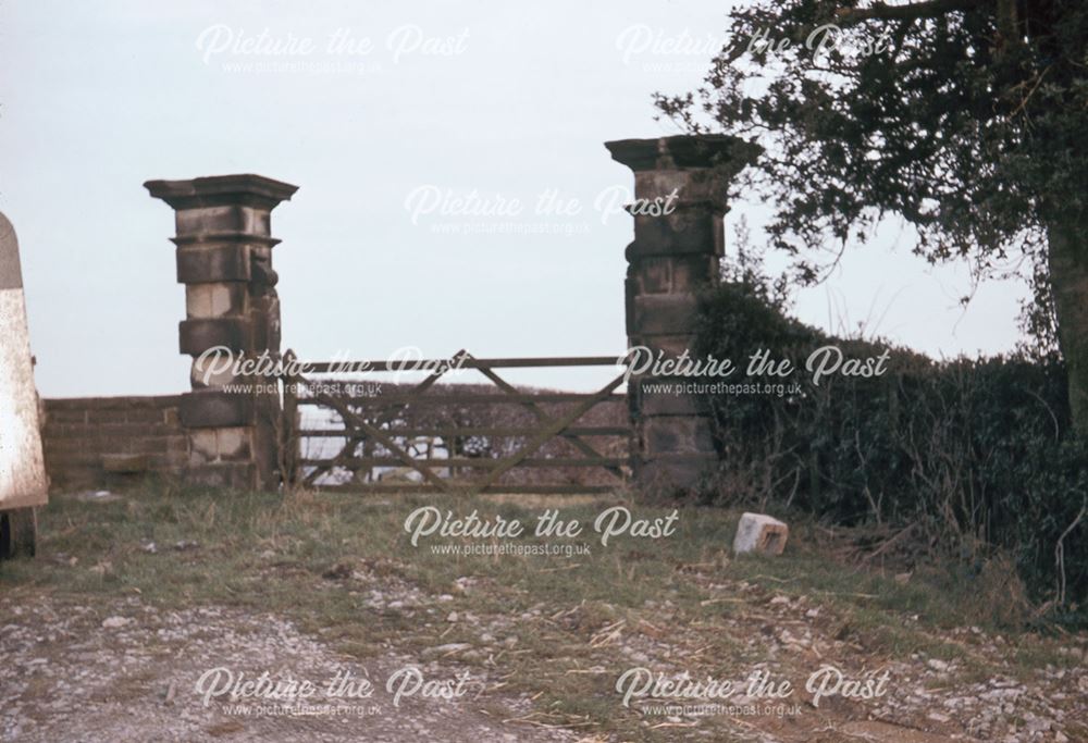 Eighteenth Century Gateposts, Swathwick Lane, Wingerworth, 1980s