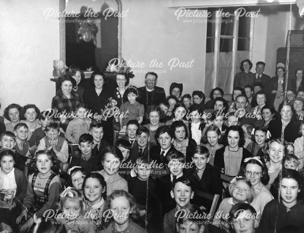 Sunday School Church Christmas Party, All Saint's Church, Ashover, 1950s