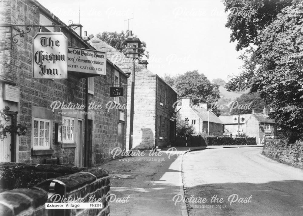 Ye Old Crispin Inn, Church Street, Ashover, c 1950s