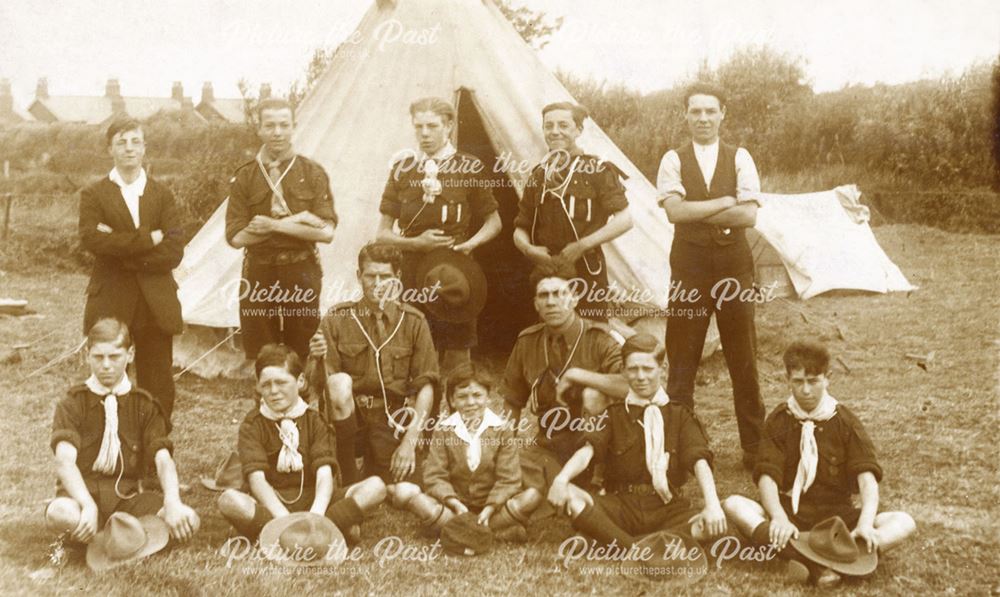 Ashover and Tibshelf Boy Scouts' Camp, St. Annes-on-Sea, Lancs, 1926