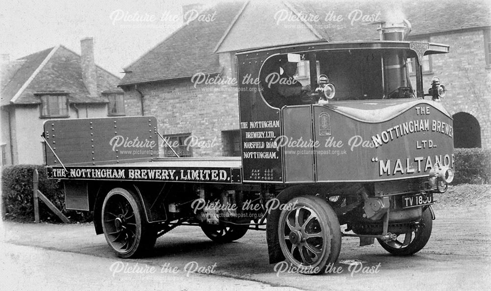 Sentinel 8249 outside maker's works in Shrewsbury, 1930