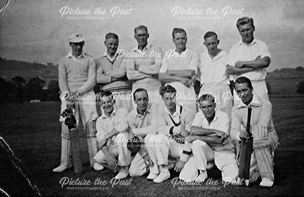 Great Longstone Cricket Team, The Recreation Ground, Great Longstone, 1950