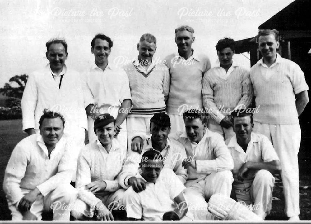 Great Longstone Cricket Team, The Recreation Ground, Great Longstone, 1956