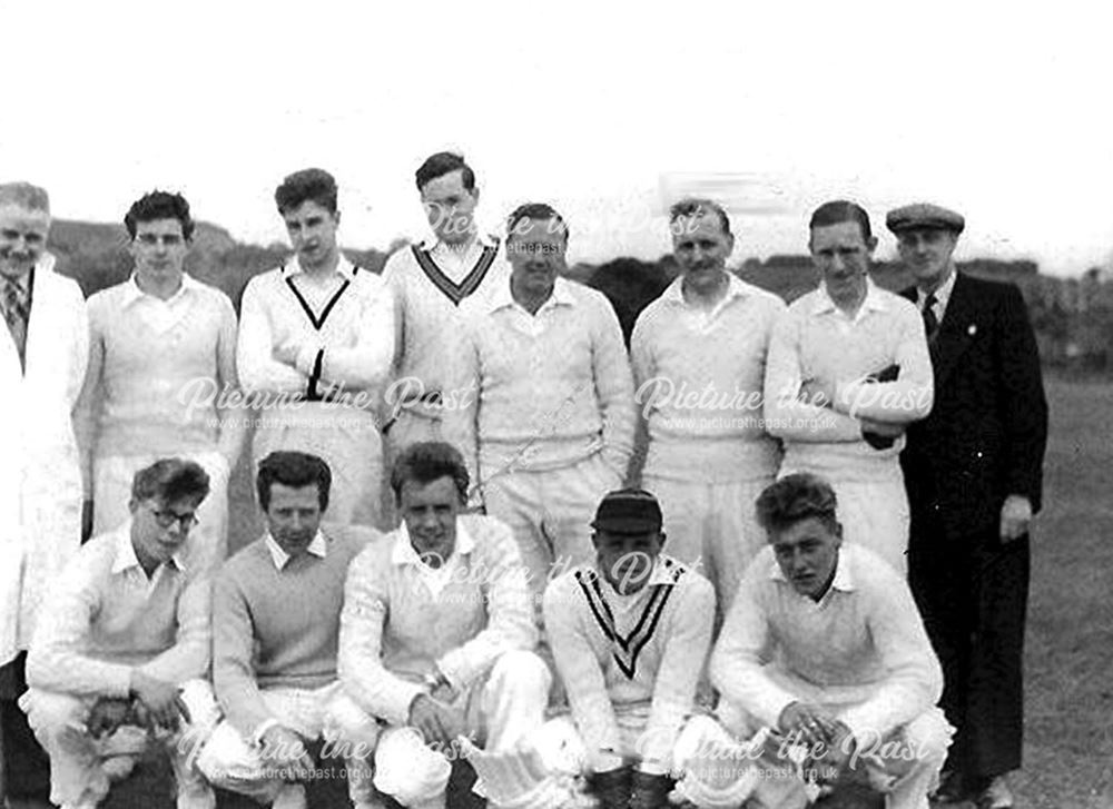 Great Longstone Cricket Team, The Recreation Ground, Great Longstone, 1956