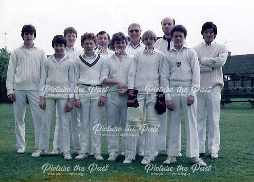 Great Longstone 2nd Cricket Team, The Recreation Ground, Great Longstone, 1982