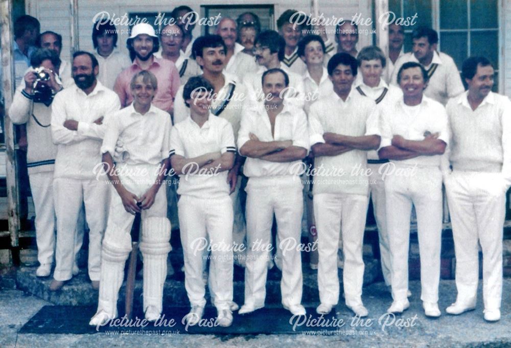 Great Longstone Cricket Club Members, The Recreation Ground, Great Longstone, 1983