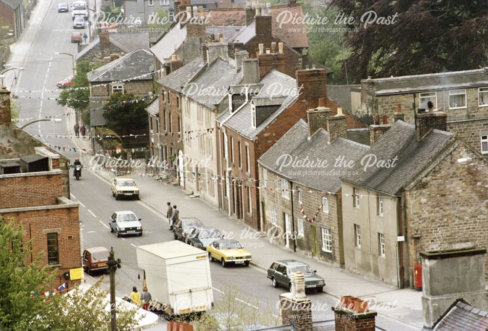 High Level View of St John's St, Wirksworth, c 1980s