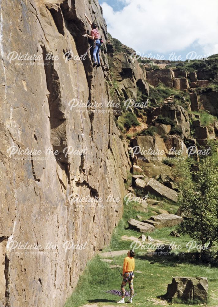 Climbers on Stanage Edge, Hathersage, 1998