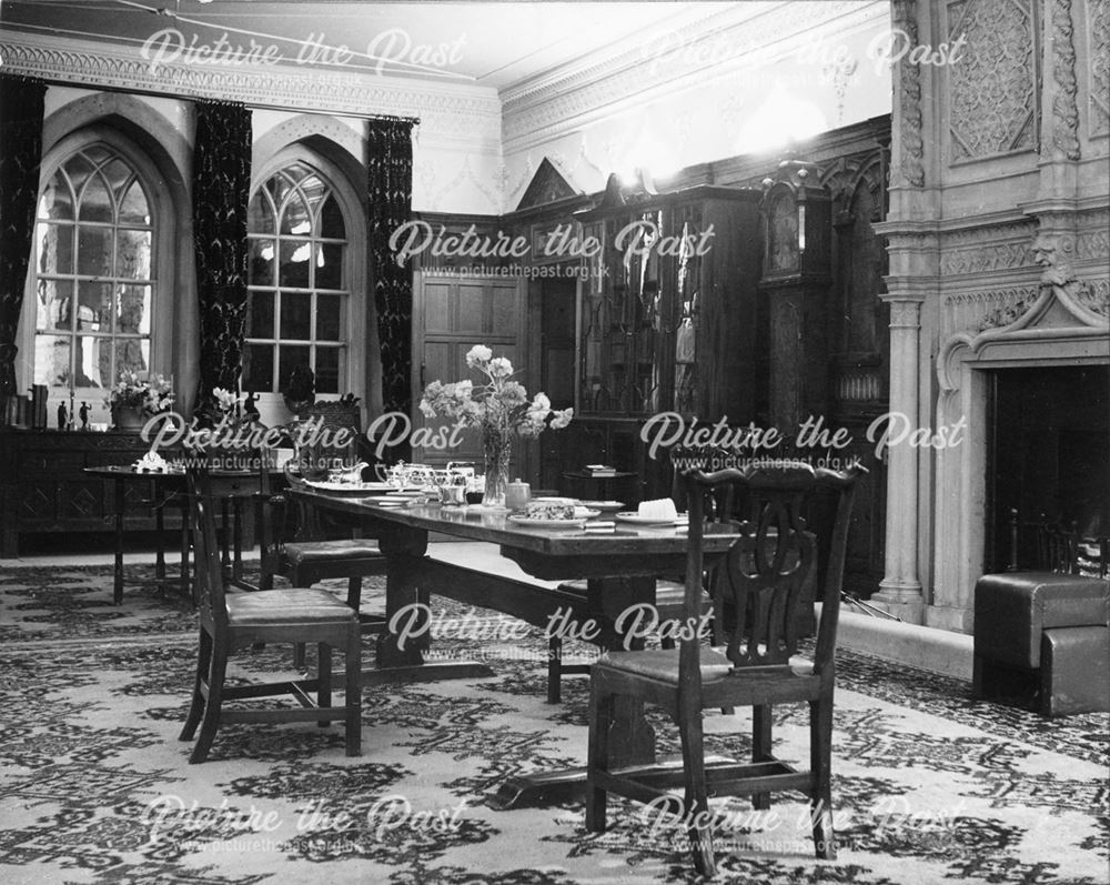 Dining Room, Tissington Hall, Rakes Lane, Tissington, c 1960s-80s