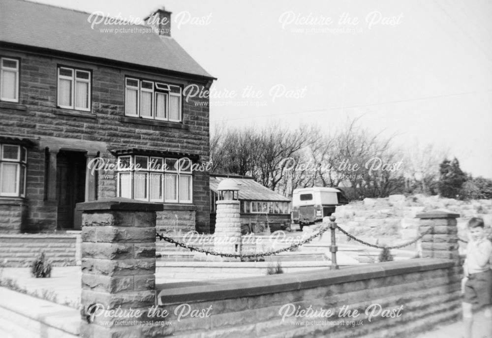 House with Miniature Crich Stand in Garden, Plaistow Green, Crich, 1950s