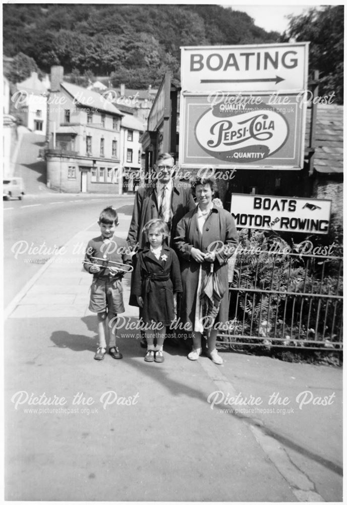 Entrance to Boat Hire, South Parade, Matlock Bath, 1960