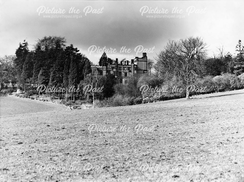 View of Thornbridge Hall, Great Longstone, c 1950s ?