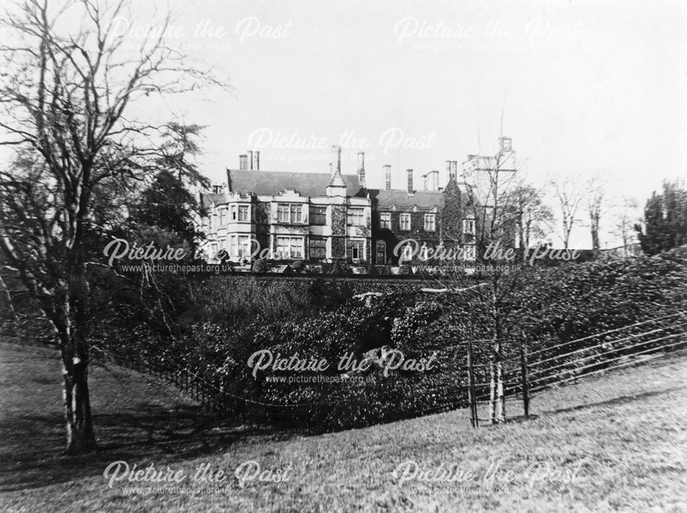 View of Thornbridge Hall, Great Longstone, c 1900