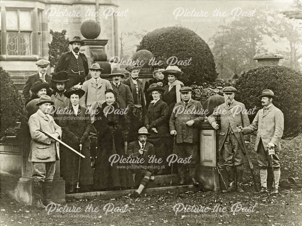 Shooting Party at Thornbridge Hall, Great Longstone, 1911