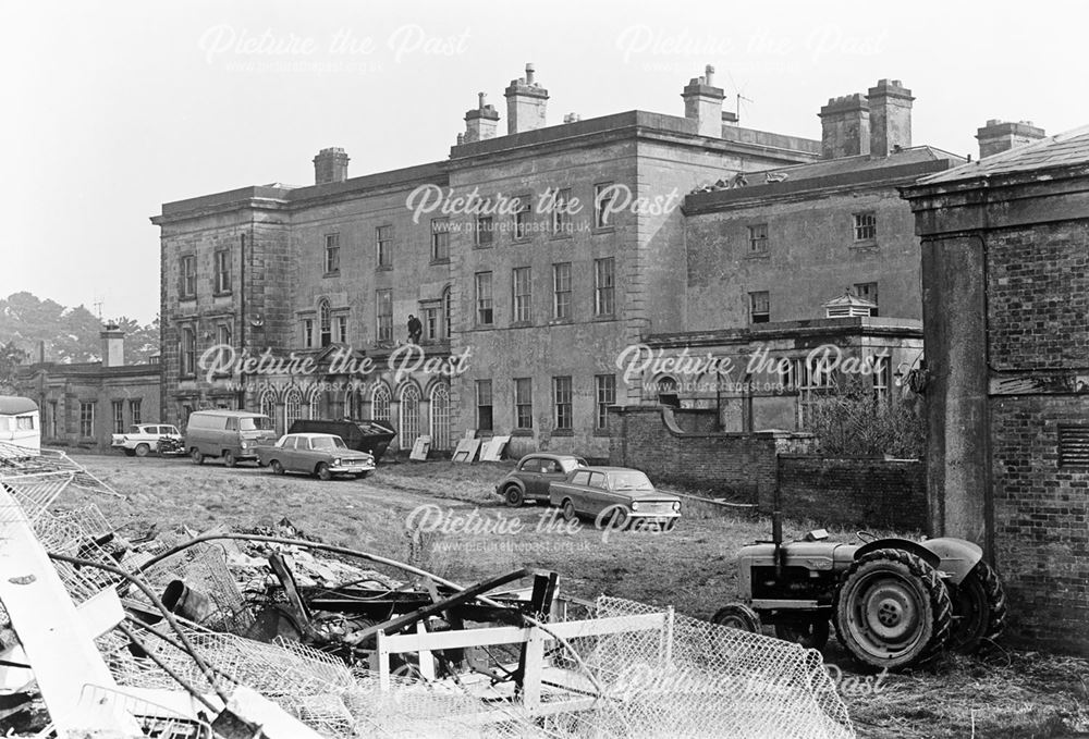 Stainsby House in Process of Demolition, Main Road, Smalley, 1972