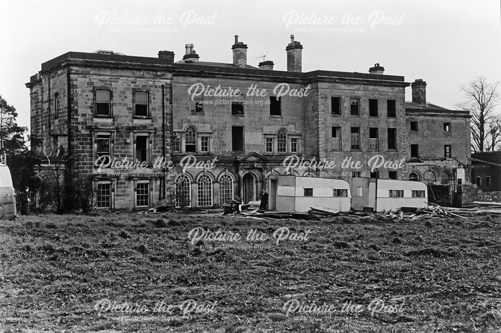 Stainsby House in Process of Demolition, Main Road, Smalley, 1972