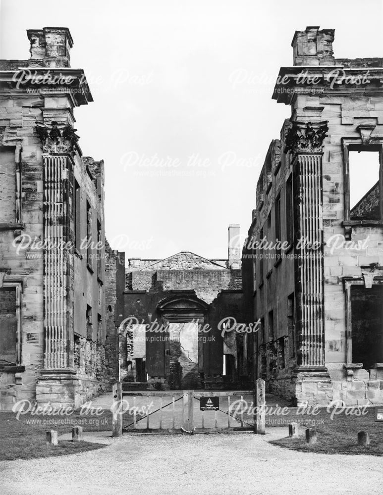 Detail of Ruins of West Front of Sutton Scarsdale Hall, Hall Drive, Sutton Scarsdale, 2008