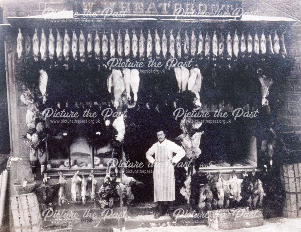 William Wheatcroft's Butchers, Wirksworth, c 1900