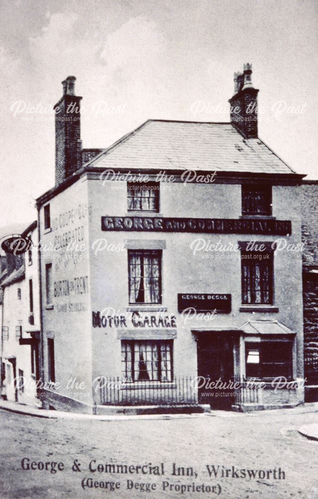 The George Hotel, Coldwell Street, Wirksworth, c 1905