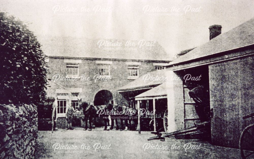 Wright's Vaults Stables and Coach House, Wirksworth, c 1900