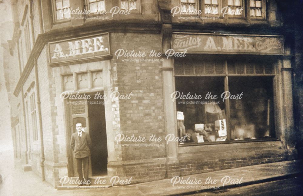 Abraham Mee's Tailor and Outfitter's Shop, Wirksworth, c 1900