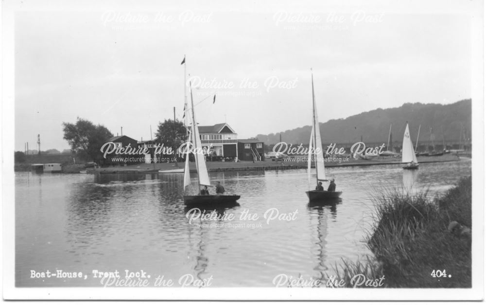 Trent Valley Sailing Club, Trent Lock, Long Eaton, c 1950s