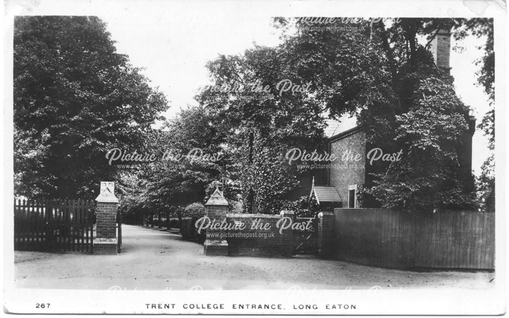 Trent College Entrance, Derby Road, Long Eaton, c 1905