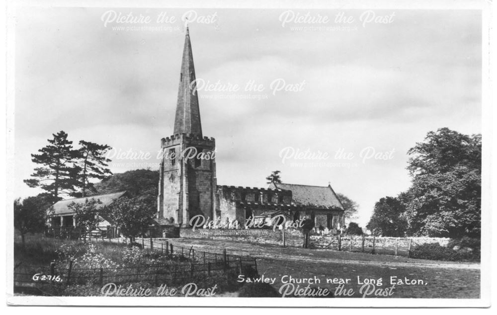 All Saints' Church, off Tamworth Road, Sawley, c 1930s