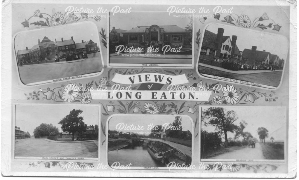 Six views of Long Eaton, c 1910s ?