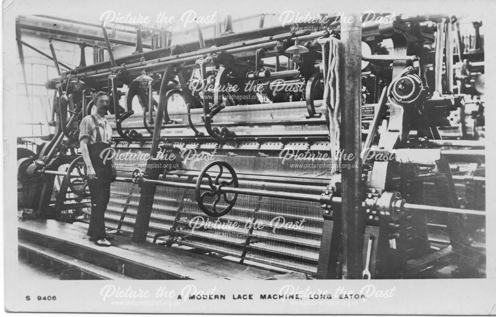 A Modern Lace Machine, Long Eaton, c 1910-15