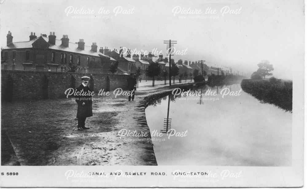 Erewash Canal and Sawley Road, Long Eaton, c 1910-15