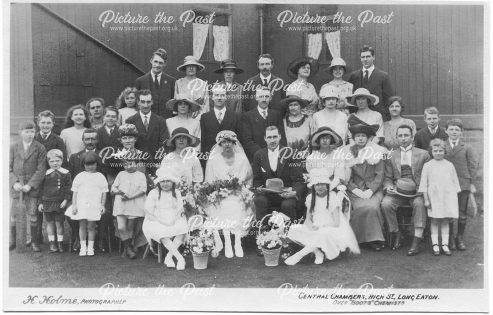 Wedding Party, Long Eaton, c 1920s