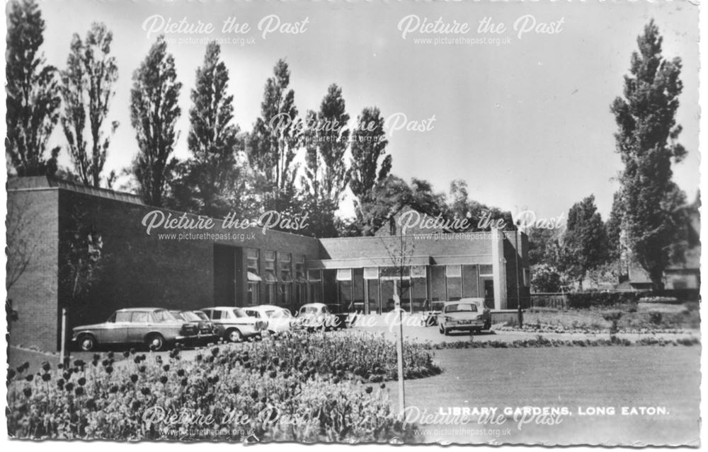 Library Gardens, Broad Street, Long Eaton, c 1950s