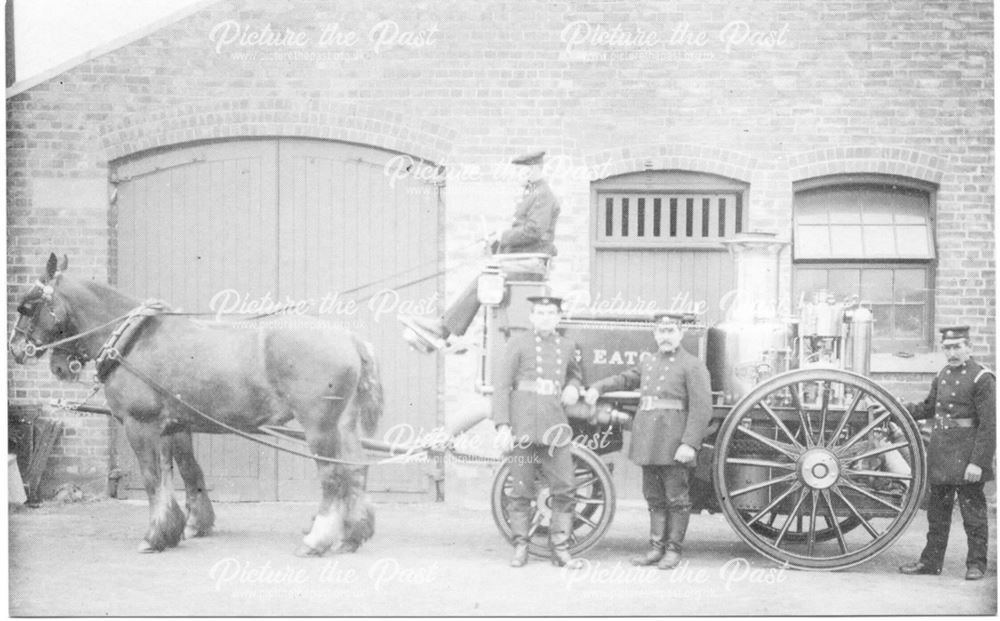 Fire Engine Horse and Cart, Long Eaton, c 1910