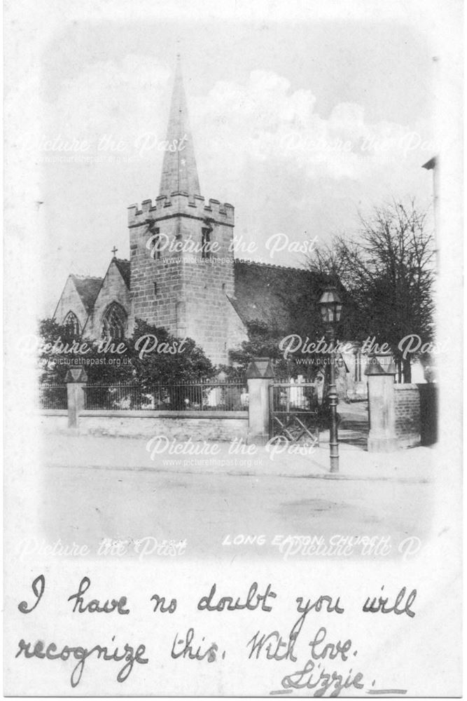 St Lawrence's Church, Market Place, Long Eaton, c 1895